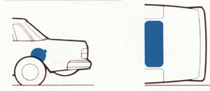 Plaats LPG-tank/Placering motorgastank