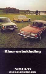 Kleur en bekleding : Volvo 242/244/245/264/265