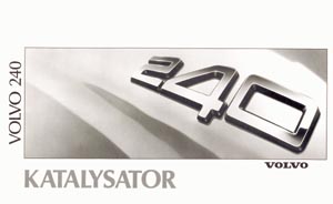 Volvo 240 : katalysator